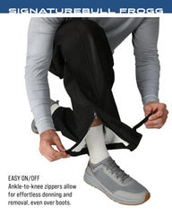 Frogg Toggs Bull Frogg Pant over-shoe fit for quick layering