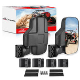 Frokom UTV side mirror with universal clamp for quick installation and secure fit.