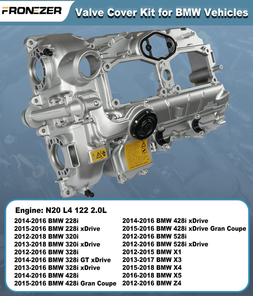 FRONEZER aluminum valve cover assembly that is heat resistant.