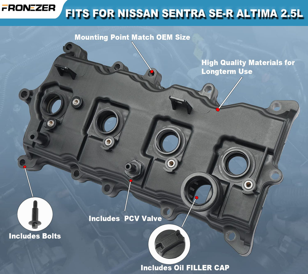 FRONEZER oil cap assembly; completes the valve-cover kit for a clean seal.