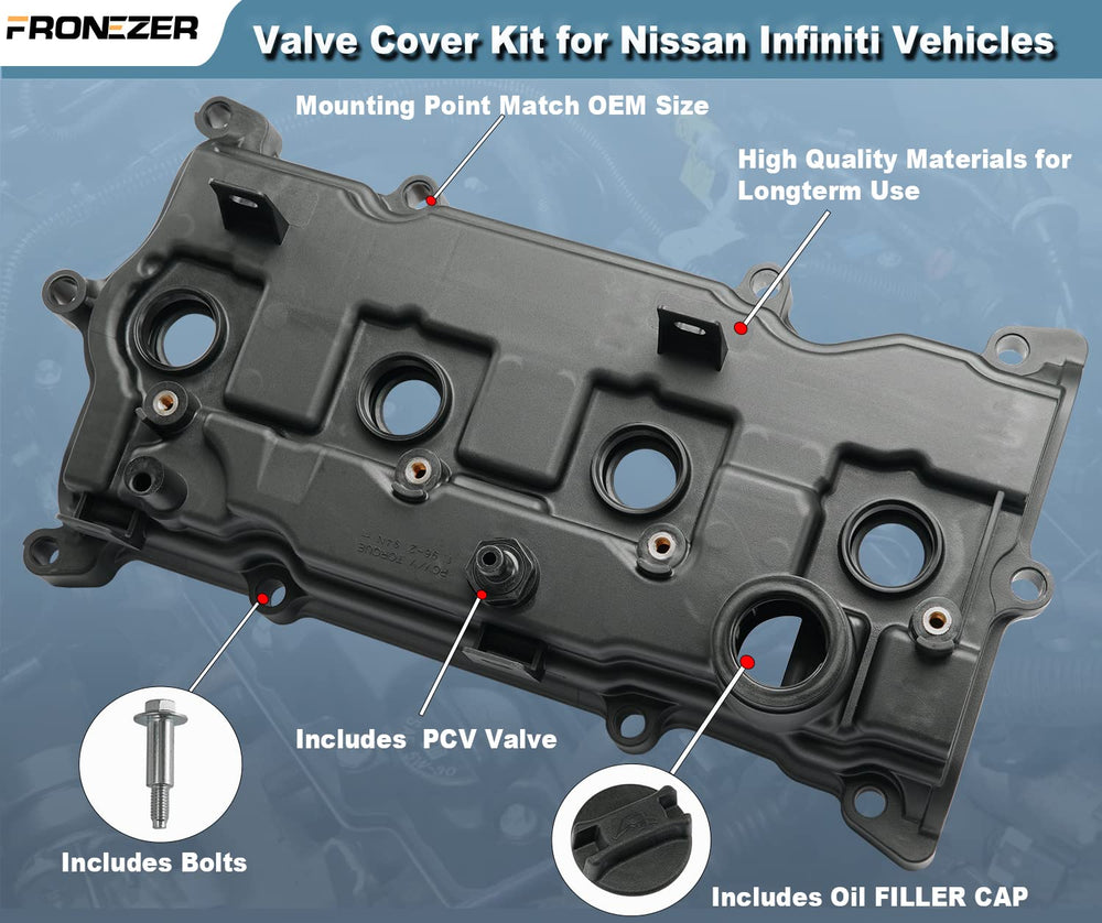 FRONEZER valve cover bolts ensure proper torque for a leak-free install.