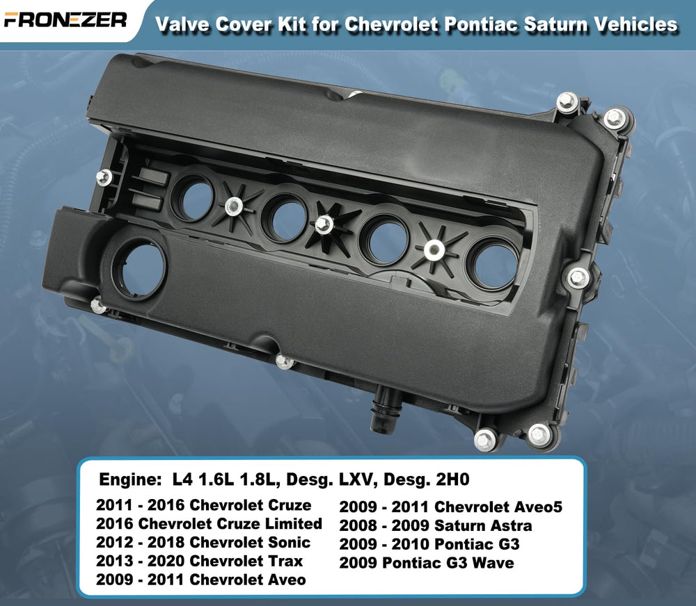 FRONEZER valve cover and gasket with new bolts for a precise fit