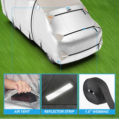 FRUNO gutter covers illustrating water runoff protection