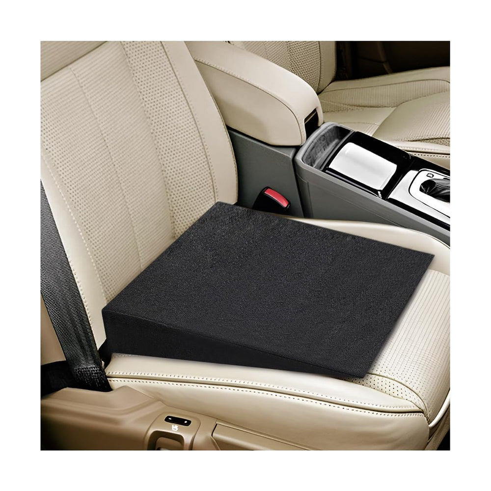 FSTURIOS Auto Seat Wedge cushion front view showing ergonomic support for long drives