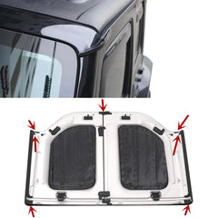 FSYHKJ rain diverter assembly redirects water toward windshield to stay dry