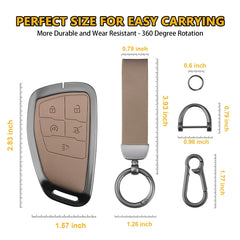 FT FUNTOR Buick Envision Avenir key fob cover blends PU leather style.