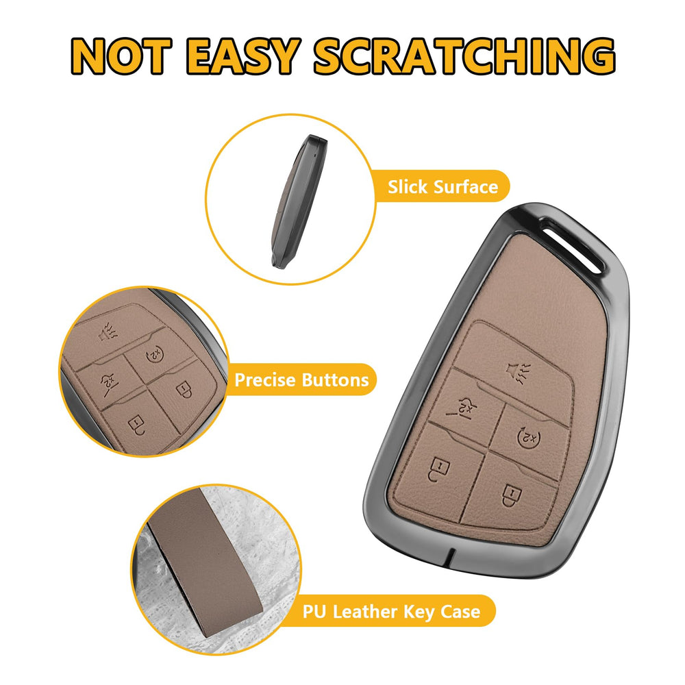FT FUNTOR Chevrolet Silverado 1500 key fob cover keeps buttons responsive.