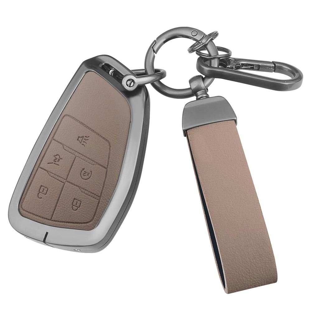 FT FUNTOR Chevrolet Tahoe key fob cover protects against scratches with zinc alloy.