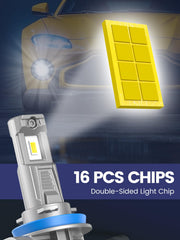 FTEVAR 9005 H11 CSP chips deliver bright, efficient illumination.