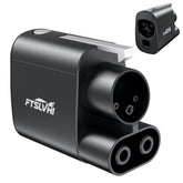 FTSLVHI NACS to CCS adapter in use at a charging station for fast, convenient EV charging