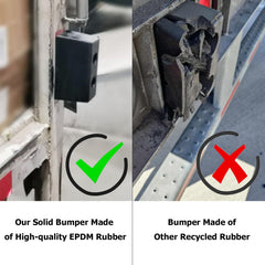 High-impact EPDM bumper designed to endure repeated backing.