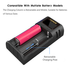 FUGASUN long-slot design fits long cells up to 75 mm