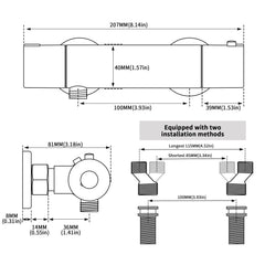 FUGO dual-knob design enables precise water flow control.