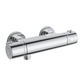 FUGO RV thermostatic shower faucet in brass chrome finish for consistent temps.
