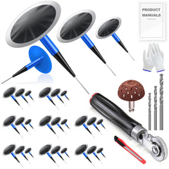 FullMayPro tire patch kit with 24 puncture plugs for versatile repairs