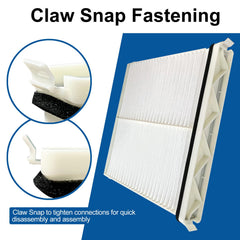 FUN-DRIVING easy-install cabin air filter makes replacement quick