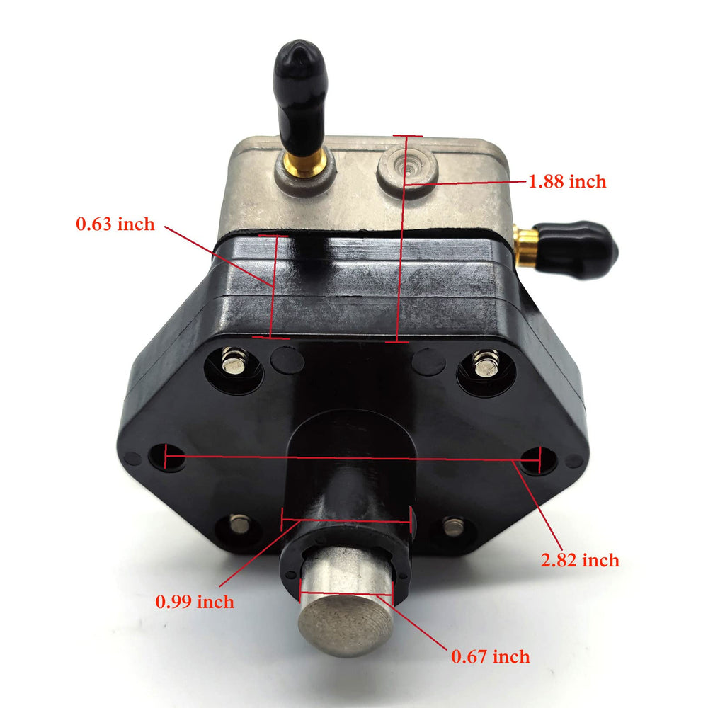 Fundyliue 4-stroke outboard fuel pump with robust metal construction for longer life.