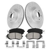 Funire front brake pads and rotors kit for Subaru Forester ready for install