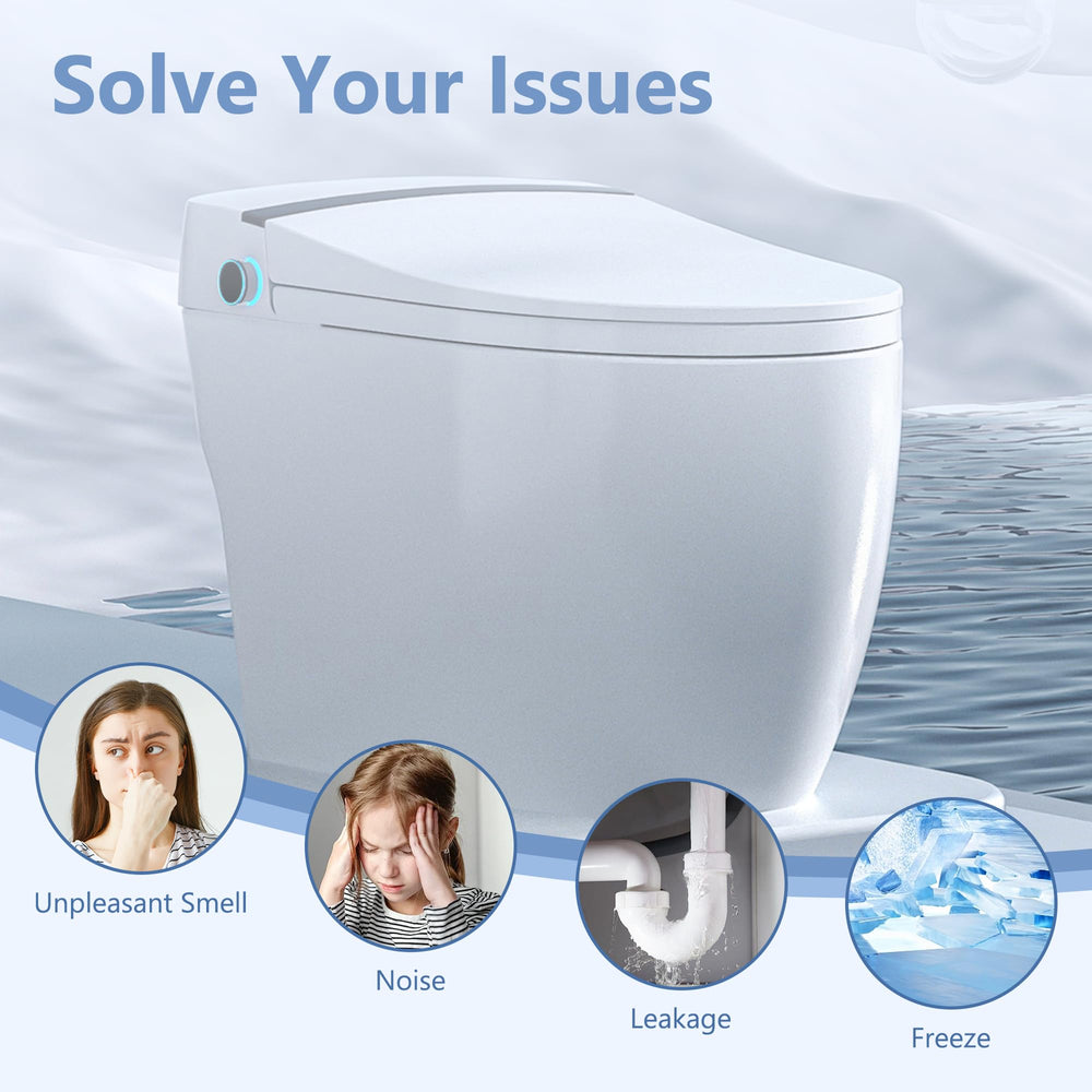 Funmit leak-prevention system maintains water position and odor control.