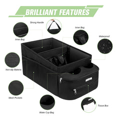 FUNNy elf folded car organizer compact storage fits in glove box
