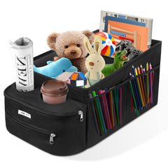 FUNNy elf front and back seat use provides easy reach to essentials