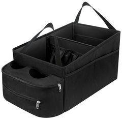 FUNNy elf passenger-seat organizer front view with convenient storage for essentials