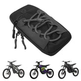Funparts front frame bag installed on Sur Ron for secure essentials