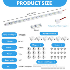 Funtery LED strip close-up shows durable aluminum alloy housing