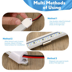 Funtery light bars with screws enable secure fixed installation