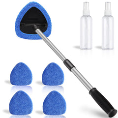 FurnisHIQ windshield cleaner with 25.5-inch extended reach reaches far edges.