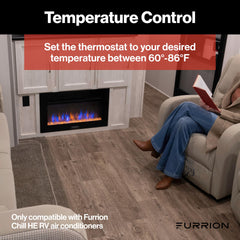 Furrion Chill HE thermostat supports multi‑speed fans for precise airflow