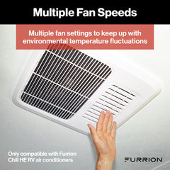 Furrion Chill HE thermostat operates within 60-86°F for flexible comfort