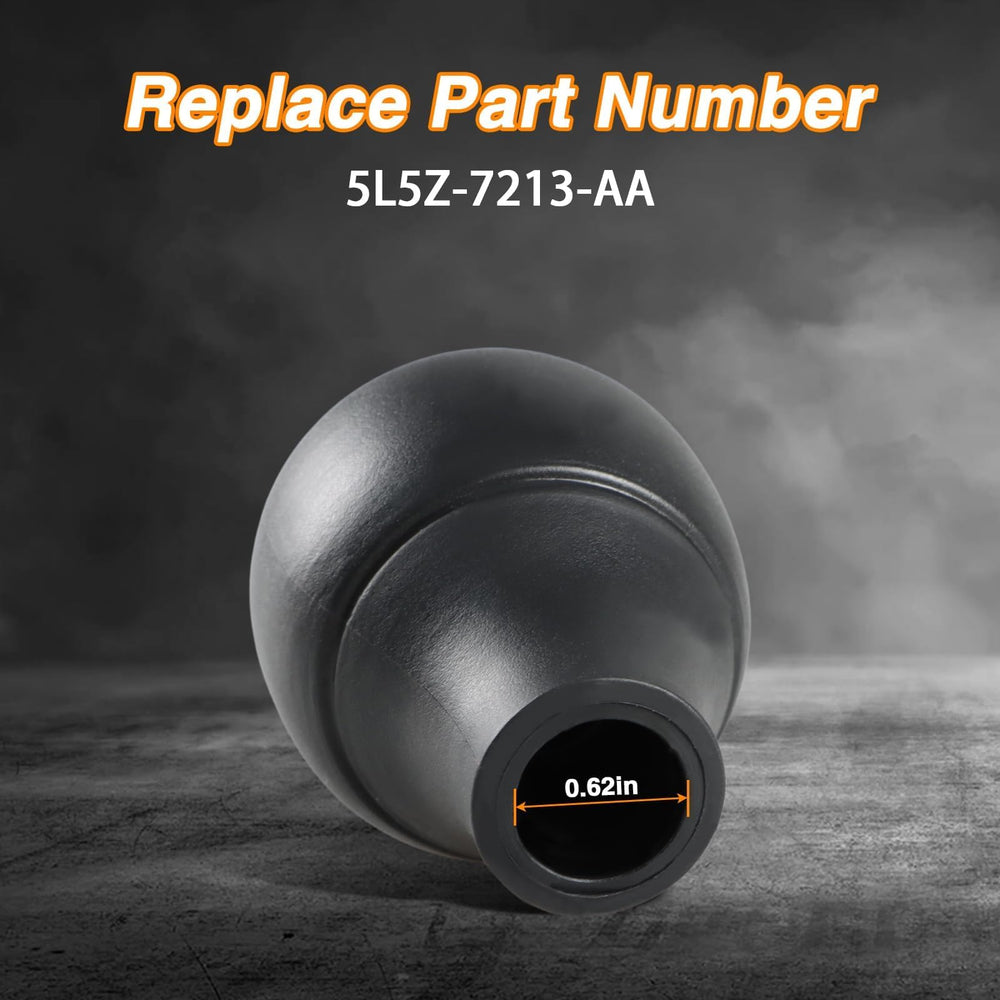 FUSCH 5-Speed shift knob close-up reveals textured grip and durable finish.