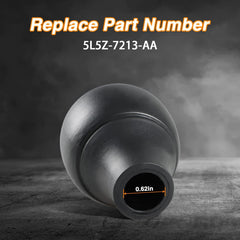 FUSCH 5-Speed shift knob close-up reveals textured grip and durable finish.