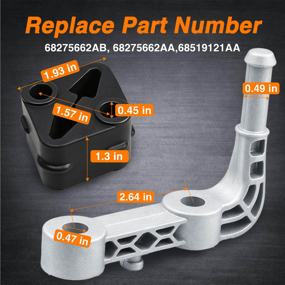 FUSCH reinforced right muffler bracket keeps exhaust aligned on Ram 1500.