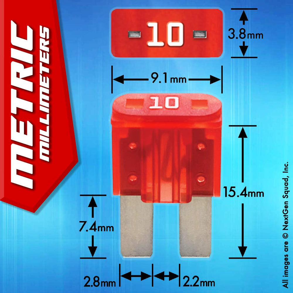 FuseTech Micro2 25A clear fuse for easy amperage identification and precise protection