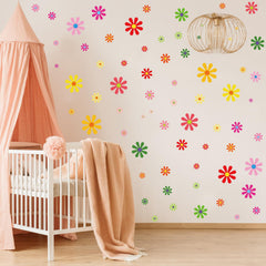 Fuutreo daisy sticker sheets offer vivid colors for mirror accents