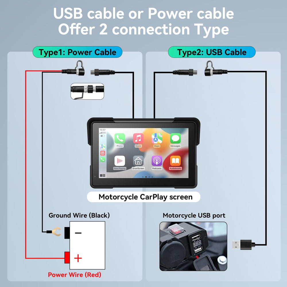 Fuyuadas simple installation bracket kit fits most motorcycles.