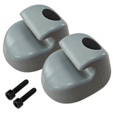 FV Fit Vehicle Parts sun visor clips in gray bone finish for Peterbilt and Kenworth interiors