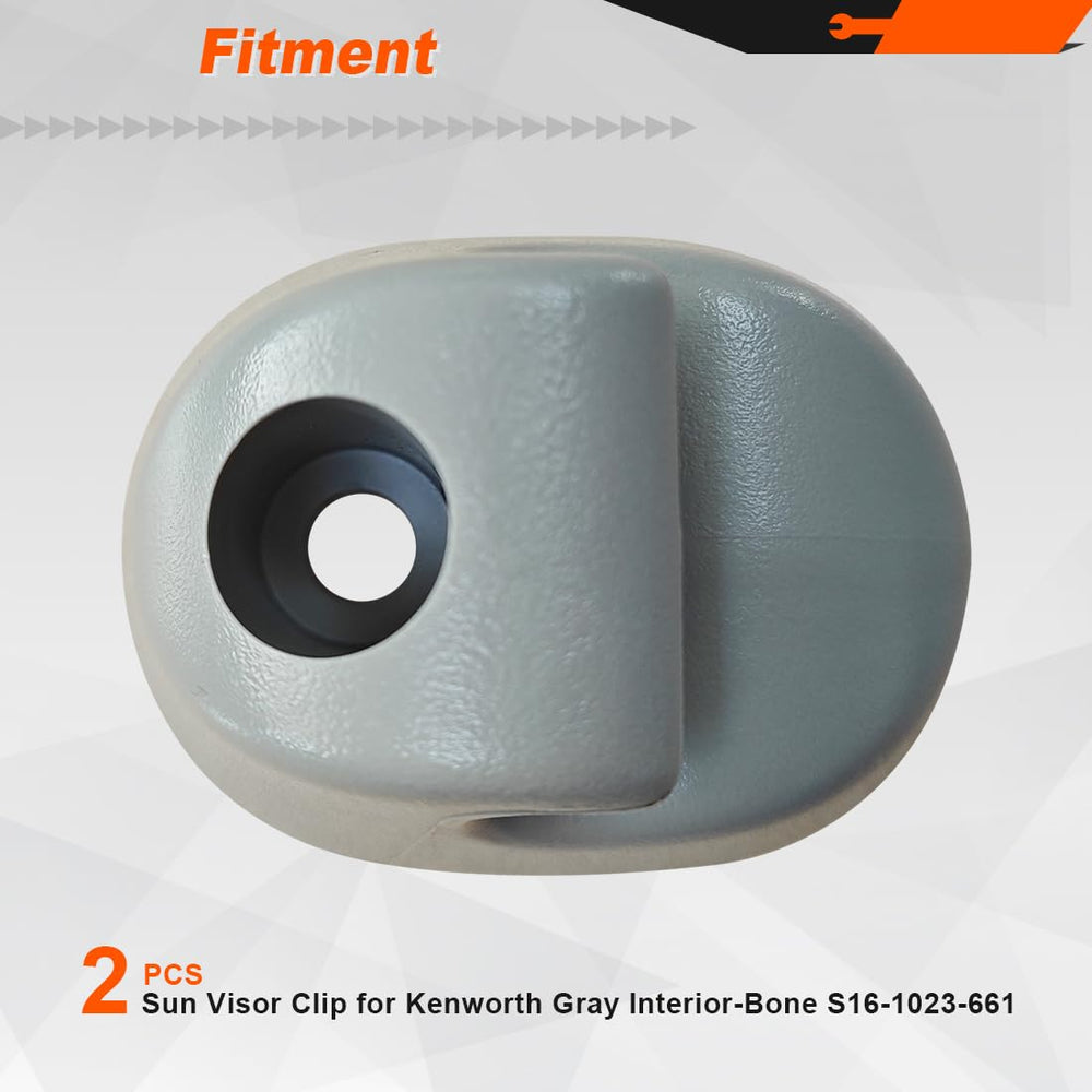 Two-piece set replaces both visor clips quickly on long-haul trucks
