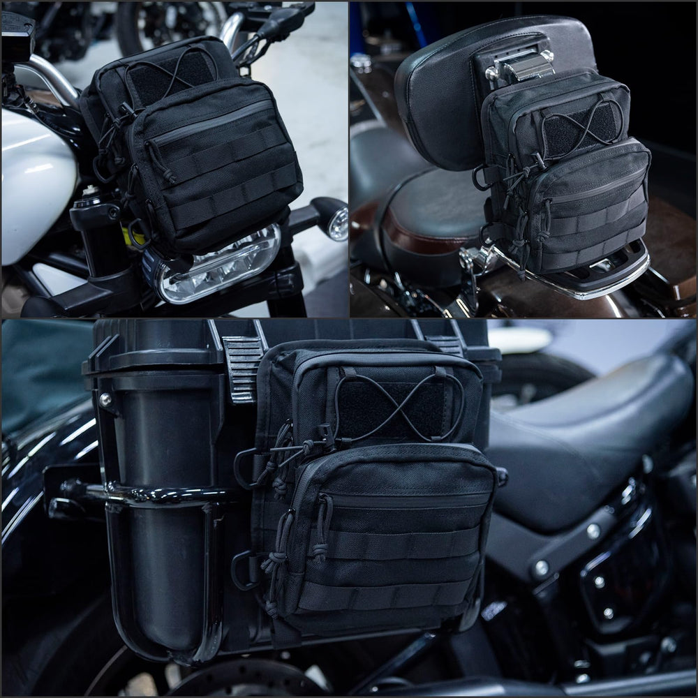 FVMOTO 1680D ballistic fabric close-up showing rugged durability