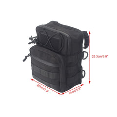 FVMOTO MOLLE front and back panels enable flexible mounting