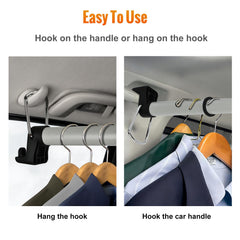 FVNANL adjustable car clothes rack extending from 30 to 64 inches for versatile fitting.