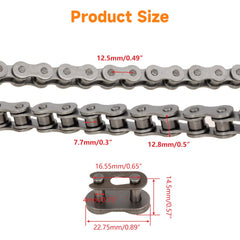 FVRITO 415 chain master link close-up highlighting easy maintenance