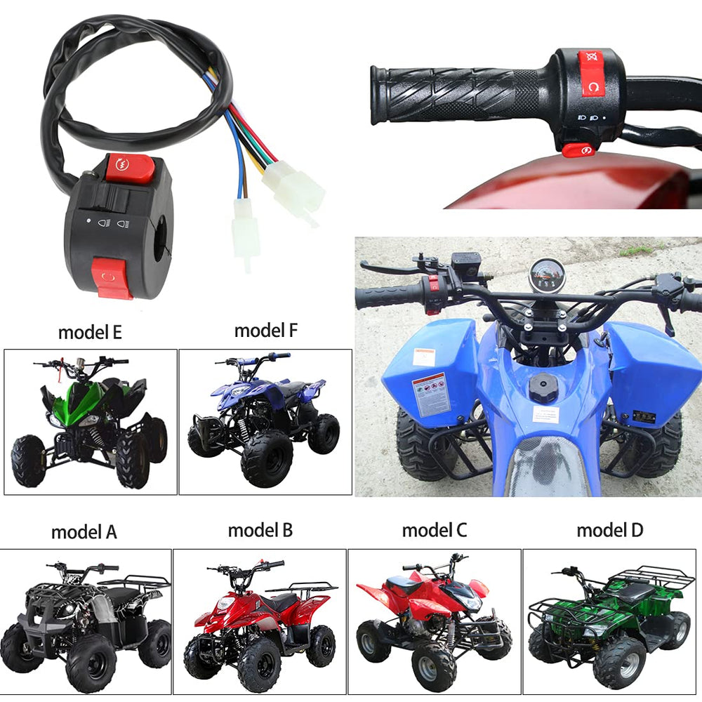 FVRITO 8-wire 3-function switch supports integrated ATV controls.