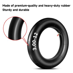 Black valve caps included with FVRITO inner tubes for clean look.