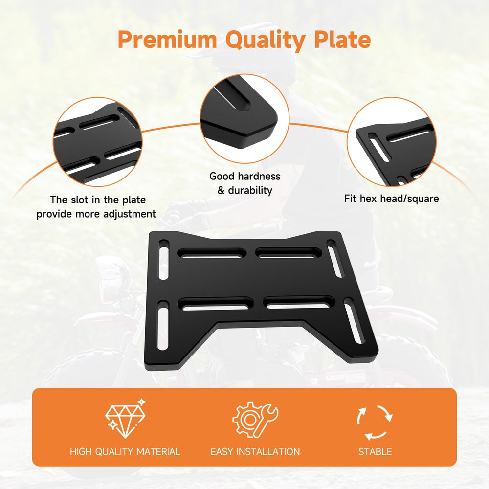 FVRITO aluminum engine mount plate for Predator 224 ensures stable mounting on rugged mini bike.