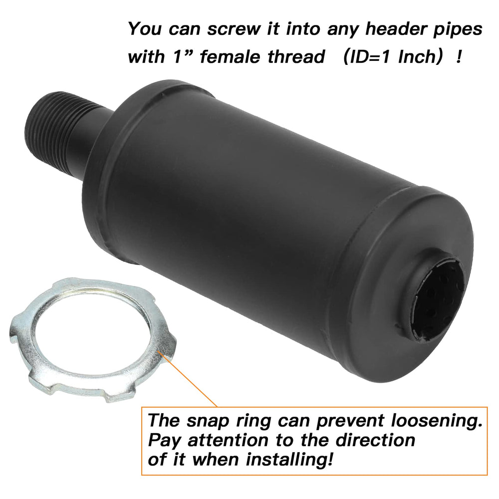 Thick inner wall design reduces rust and preserves back pressure.