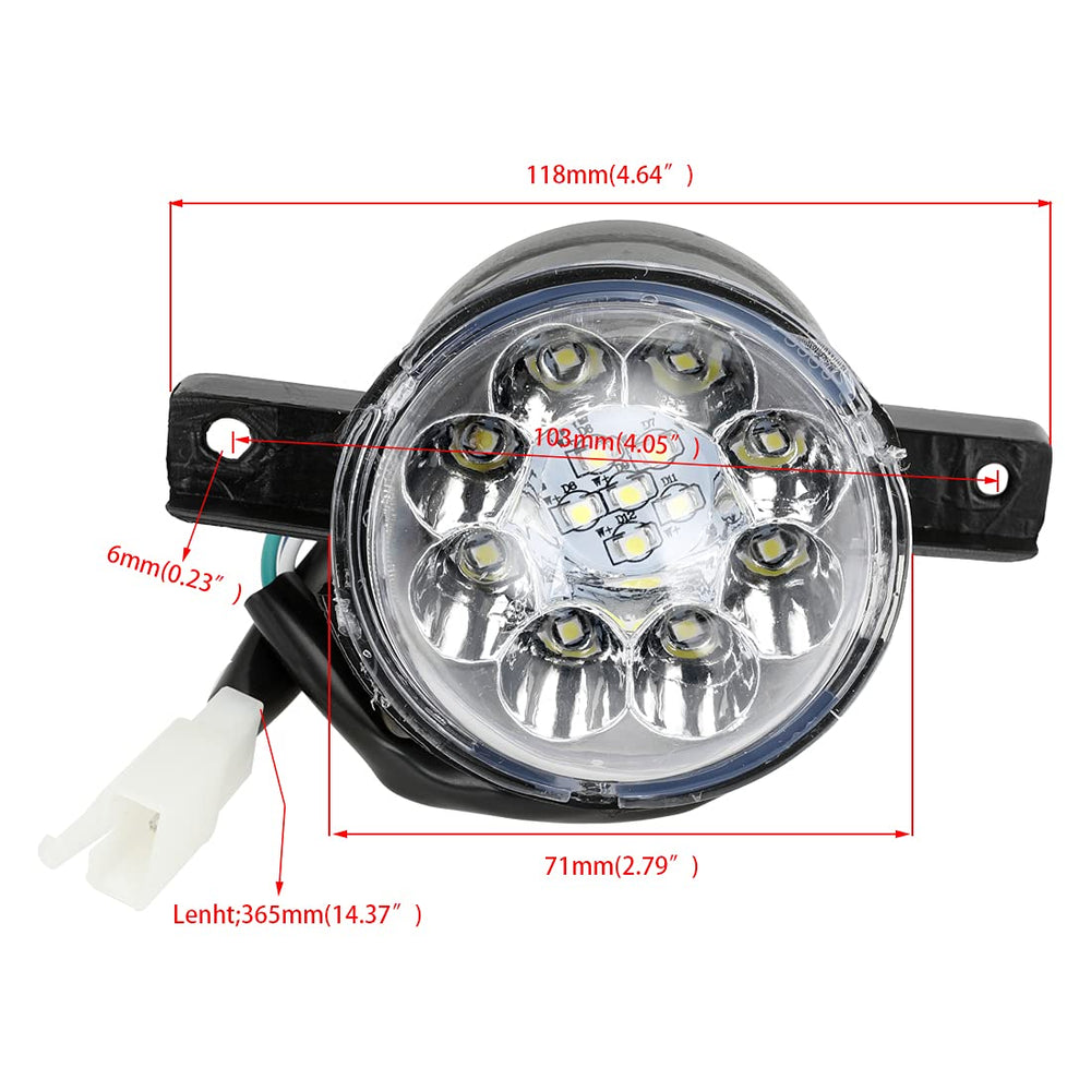 FVRITO IP67 waterproof headlight housing withstands rain and snow.
