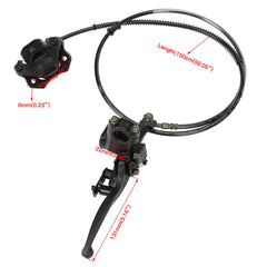 FVRITO left hydraulic brake master cylinder installed on an ATV